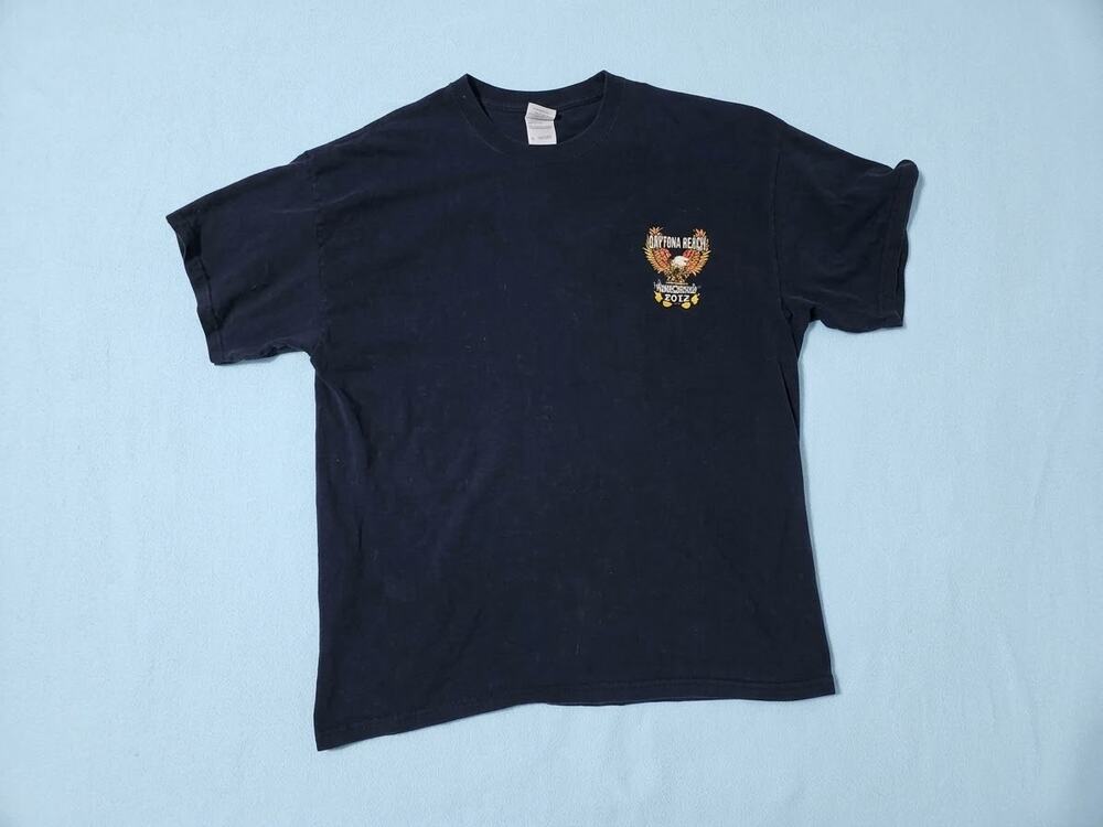 Daytona Beach Bike Week 2012 Shirt - 71st Anniversary Biker Tee Black